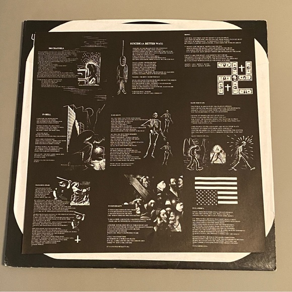 🖤 1999 Choking Victim No Gods No Managers LP Vinyl Punk Rock - Picture 6 of 15